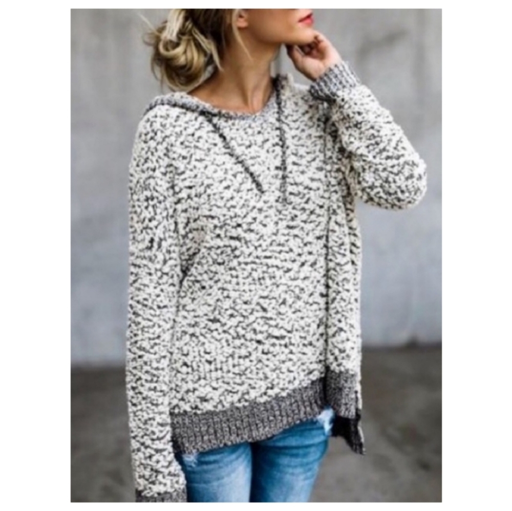 MIRACLE Popcorn Fuzzy Knit Hoodie